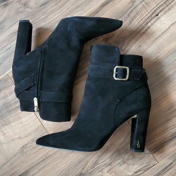 Sam Edelman | Suede "Rita" Booties - Picture 1 of 9